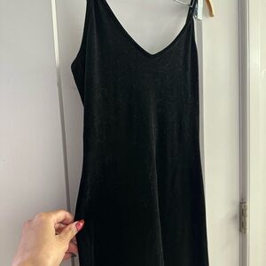 Emporio Armani black midi dress